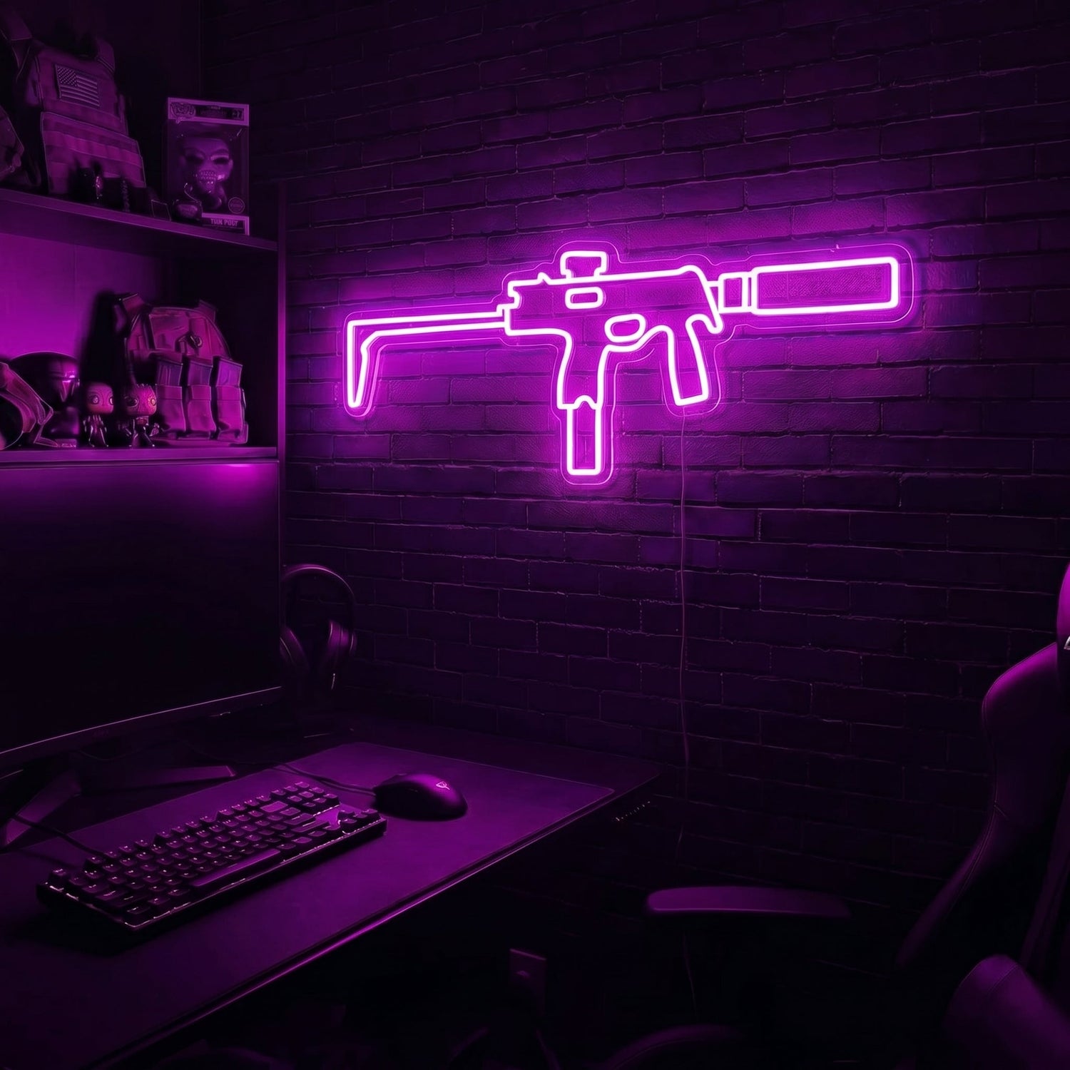 MP9 premium LED neon sign - Purple