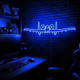 A10 Warthog Premium LED neon sign - Blue