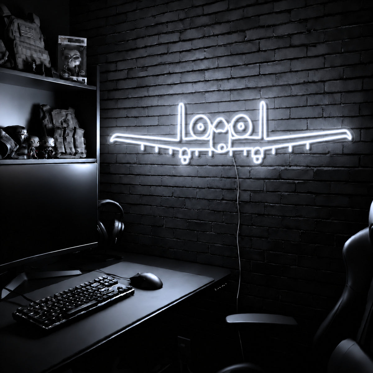 A10 Warthog Premium LED neon sign - Cool White
