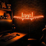 A10 Warthog Premium LED neon sign - Orange