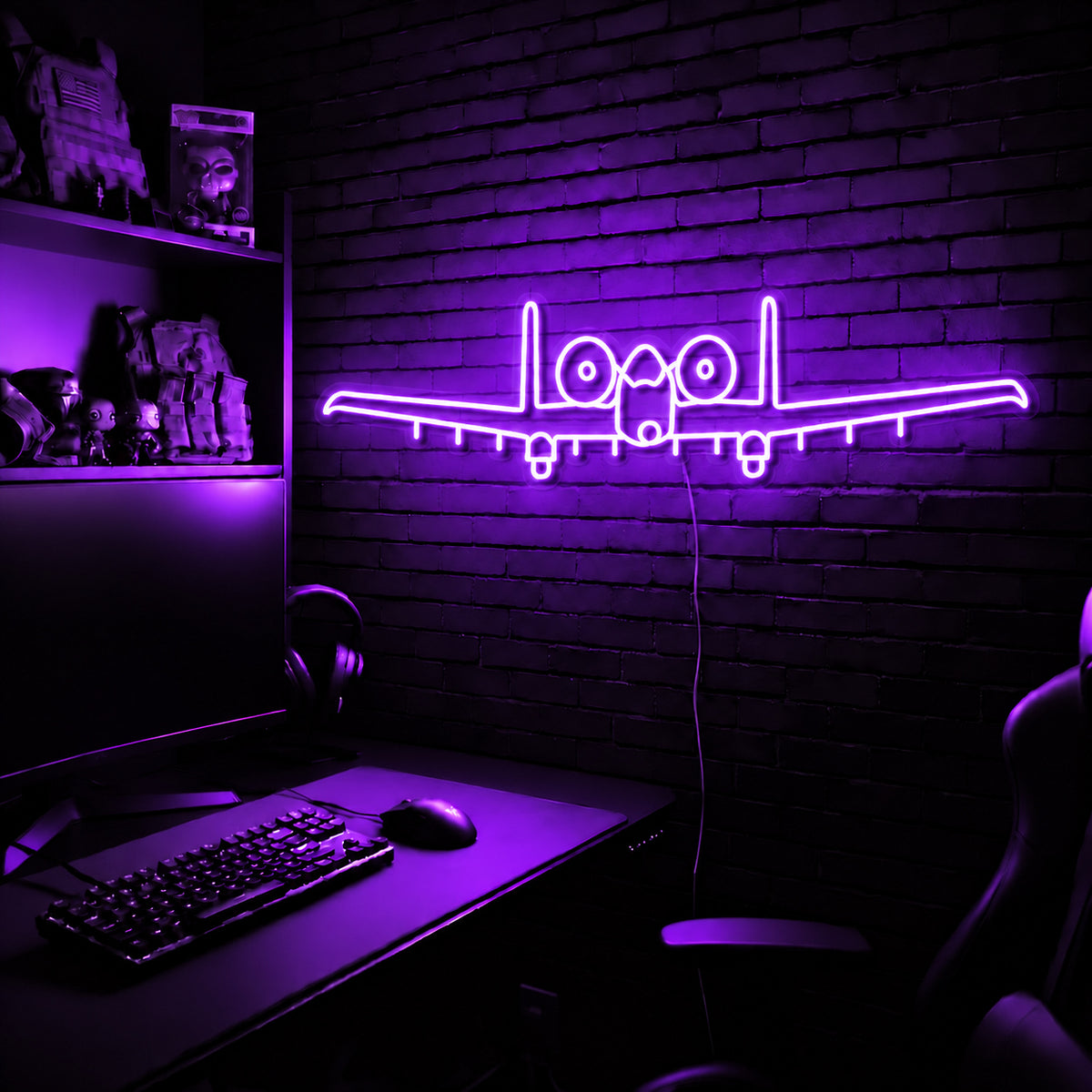 A10 Warthog Premium LED neon sign - Purple