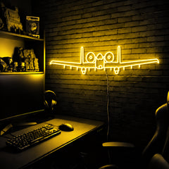 A10 Warthog Premium LED neon sign - Yellow