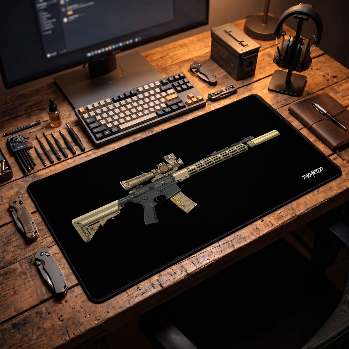 URGI Rifle - Desk Mat lifestyle cover