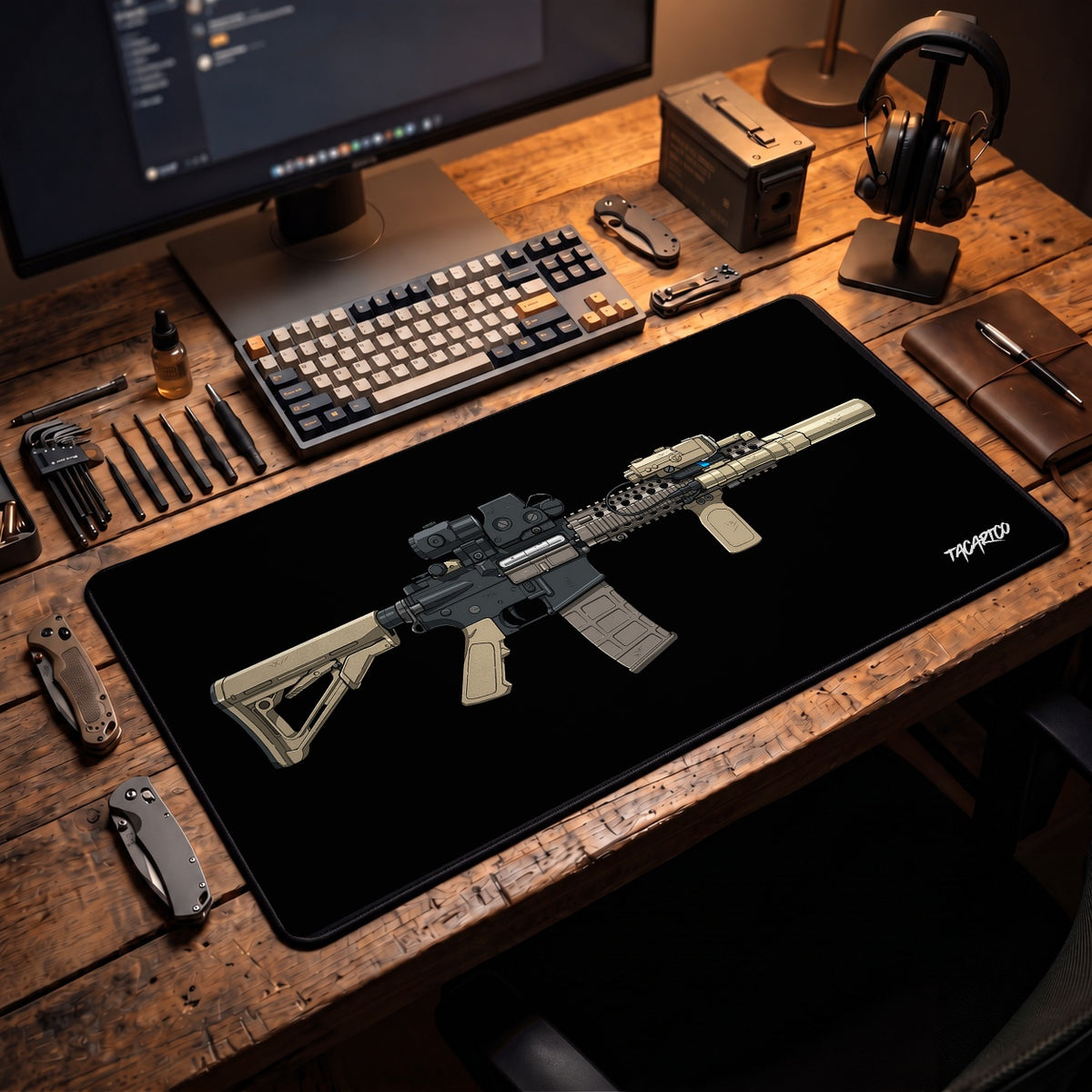 MK18 CQB - Desk Mat — TacArtCo lifestyle cover