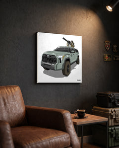 Tundra Technical - Canvas Print (White Background) — TacArtCo lifestyle mockup