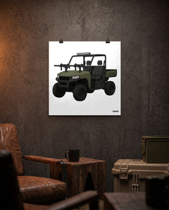 UTV Technical - Matte Poster (White Background) square lifestyle mockup