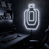 Target Silhouette premium LED neon sign - Cool White