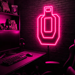 Target Silhouette premium LED neon sign - Pink