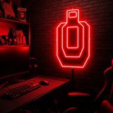 Target Silhouette premium LED neon sign - Red