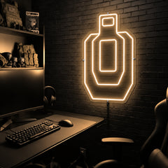 Target Silhouette premium LED neon sign - Warm White